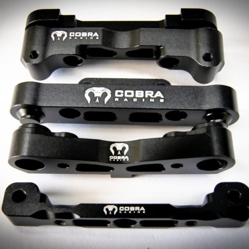 Arrma 6S BLX BLACK suspension mounts by Cobra Racing