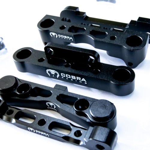 Arrma 6S BLX BLACK suspension mounts by Cobra Racing