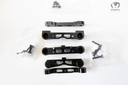 Arrma 6S BLX BLACK suspension mounts by Cobra Racing
