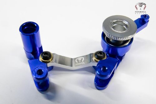 Cobra Racing Blue Aluminum Steering Bellcrank fits Traxxas 4x4 Slash Stampede Rustler