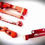 ARRMA 6s BLX Aluminum Suspension Mounts - Ruby Red