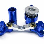 CR Blue Aluminum Steering Bellcrank fits Traxxas 4x4 Slash Stampede Rustler