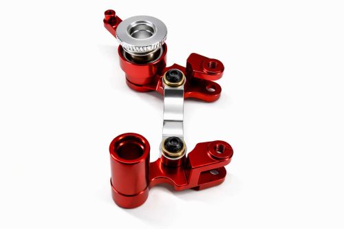 CR Traxxas SLASH 4x4 RED Aluminum Steering Bellcrank 4WD Stampede Rustler Rally