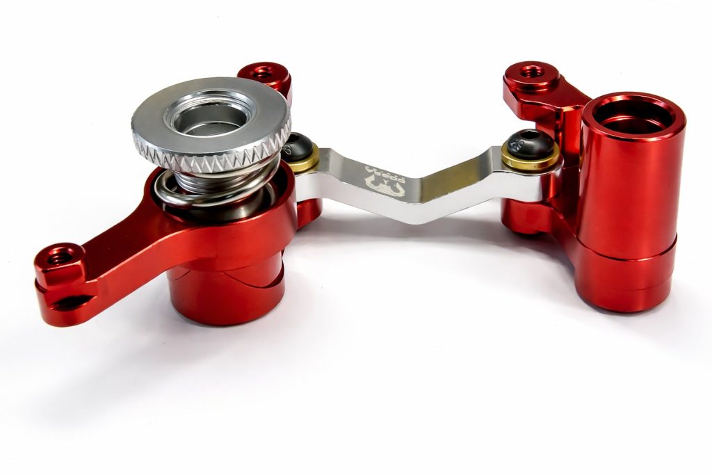 CR Traxxas SLASH 4x4 RED Aluminum Steering Bellcrank 4WD Stampede Rustler Rally