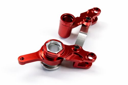 CR Traxxas SLASH 4x4 RED Aluminum Steering Bellcrank 4WD Stampede Rustler Rally