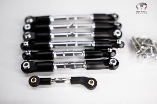 Traxxas Slash Rustler CHROME Turnbuckles by Cobra Racing