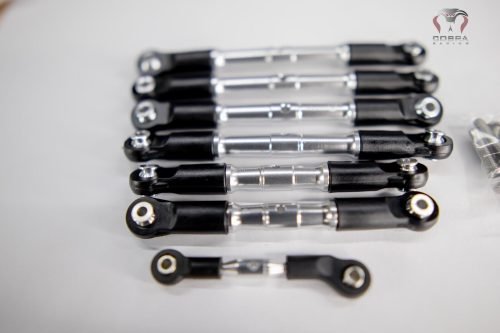 Traxxas Slash Rustler CHROME Turnbuckles by Cobra Racing