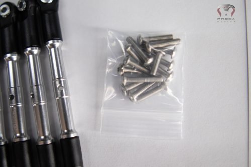 Traxxas Slash Rustler CHROME Turnbuckles by Cobra Racing