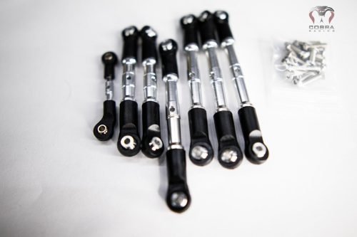 Traxxas Slash Rustler CHROME Turnbuckles by Cobra Racing