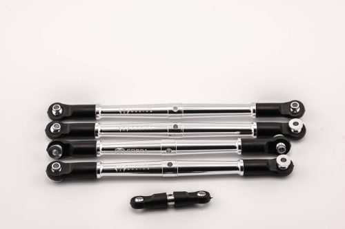 Arrma 6S BLX Aluminum Turnbuckles (Camber, Toe & Drag Link Set) - silver