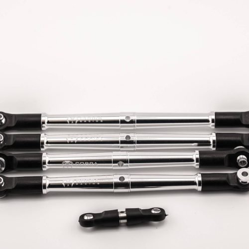 Arrma 6S BLX Aluminum Turnbuckles (Camber, Toe & Drag Link Set) - silver