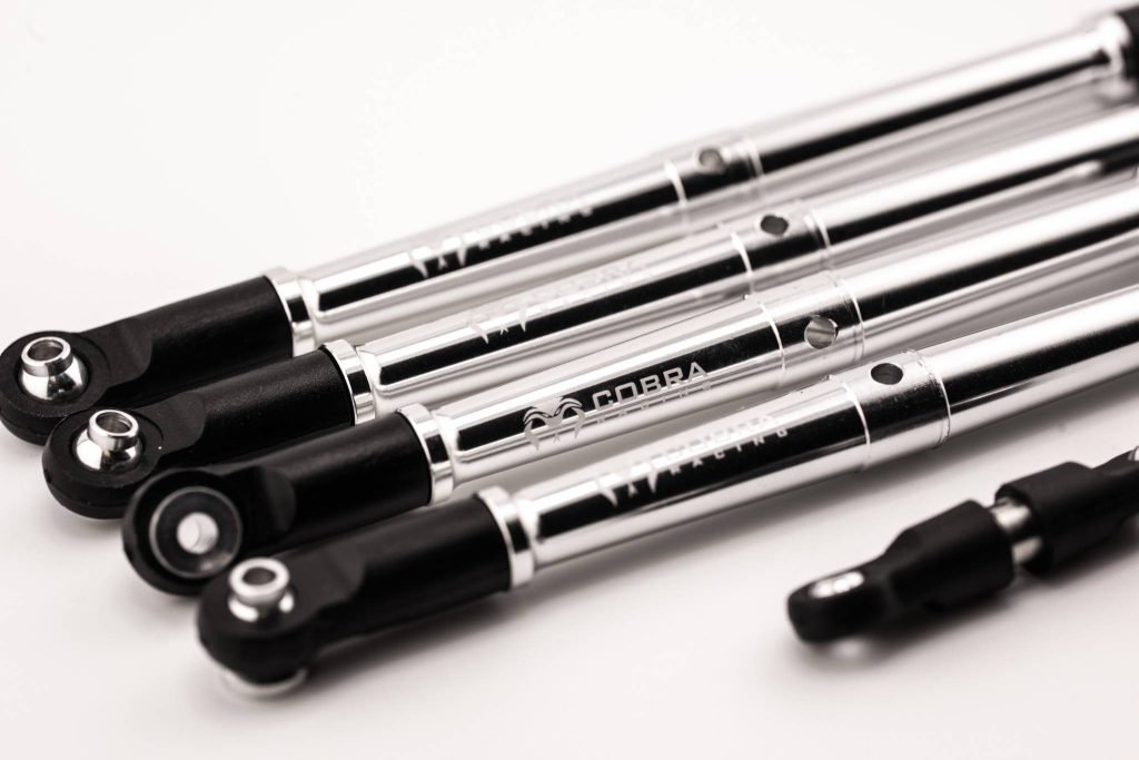 Arrma 6S BLX Aluminum Turnbuckles (Camber, Toe & Drag Link Set) - silver