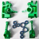 Aluminum Green Traxxas Knuckles Set (COMPLETE) for Traxxas 4x4 SLASH
