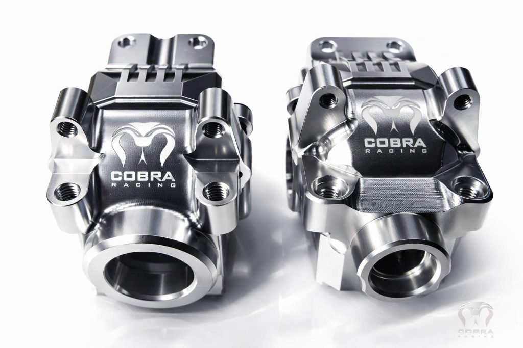 CR Chrome Differential Housing For Traxxas 4x4 Slash, Rustler, Stampede