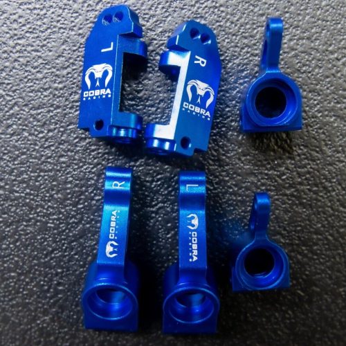 2WD Blue Aluminum Traxxas Knuckles Set (COMPLETE) for Traxxas SLASH