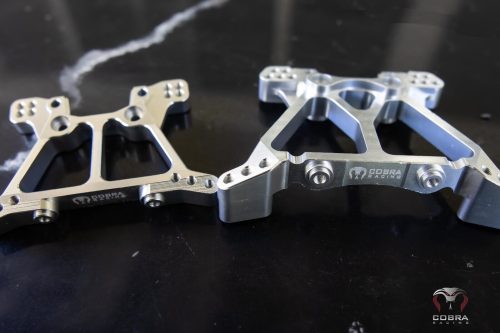 Chrome Aluminum Shock Towers fit Traxxas Slash 4x4, Stampede, Hoss