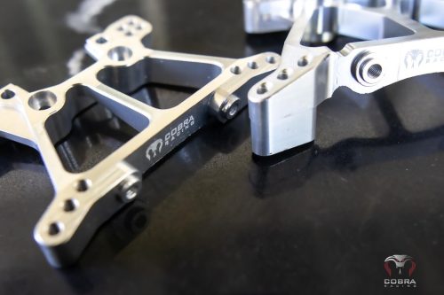 Chrome Aluminum Shock Towers fit Traxxas Slash 4x4, Stampede, Hoss