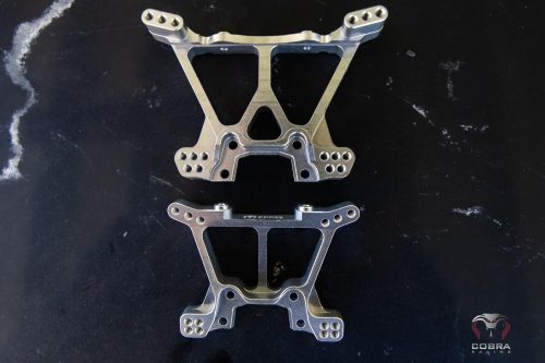 Chrome Aluminum Shock Towers fit Traxxas Slash 4x4, Stampede, Hoss