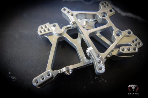 Chrome Aluminum Shock Towers fit Traxxas Slash 4x4, Stampede, Hoss