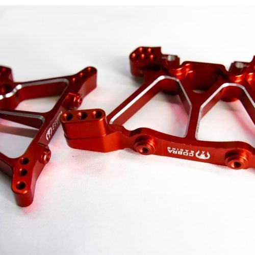 CR Blue Aluminum Shock Towers for Traxxas Slash 4x4, Stampede, Hoss