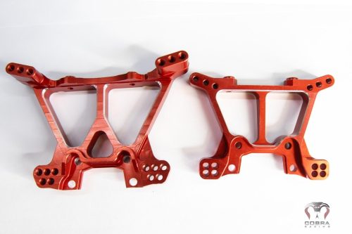 CR Blue Aluminum Shock Towers for Traxxas Slash 4x4, Stampede, Hoss