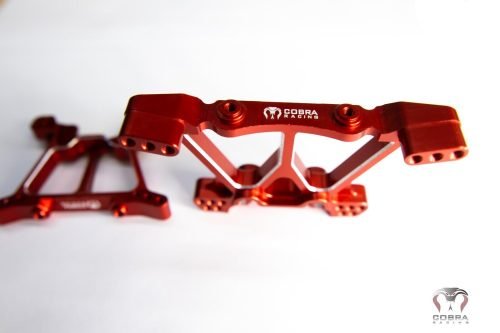 CR Blue Aluminum Shock Towers for Traxxas Slash 4x4, Stampede, Hoss