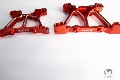 CR Blue Aluminum Shock Towers for Traxxas Slash 4x4, Stampede, Hoss