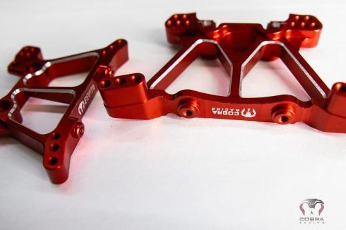 CR Blue Aluminum Shock Towers for Traxxas Slash 4x4, Stampede, Hoss