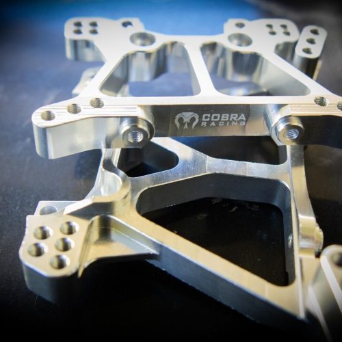 Chrome Aluminum Shock Towers fit Traxxas Slash 4x4, Stampede, Hoss