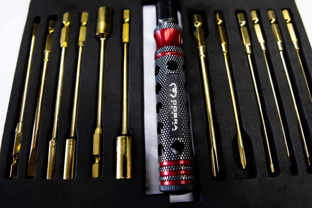12-in-1 RC Tool Set – For Cars, Trucks, Drones, Boats - Cobra Racing