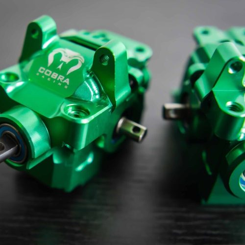 CR Green Complete Differential Set (F+R) for Traxxas 4x4 Slash, Rustler and more