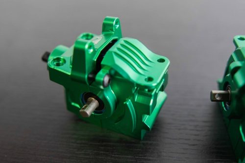 CR Green Complete Differential Set (F+R) for Traxxas 4x4 Slash, Rustler and more