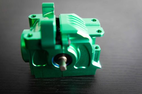 CR Green Complete Differential Set (F+R) for Traxxas 4x4 Slash, Rustler and more