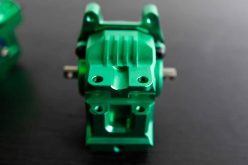 CR Green Complete Differential Set (F+R) for Traxxas 4x4 Slash, Rustler and more