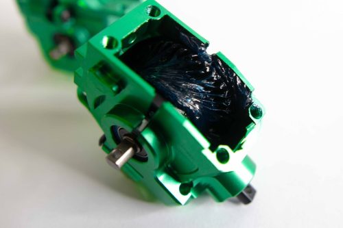 CR Green Complete Differential Set (F+R) for Traxxas 4x4 Slash, Rustler and more