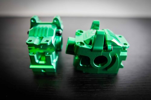CR Aluminum Green Differential Housing for Traxxas 4x4 Slash, Rustler and More!