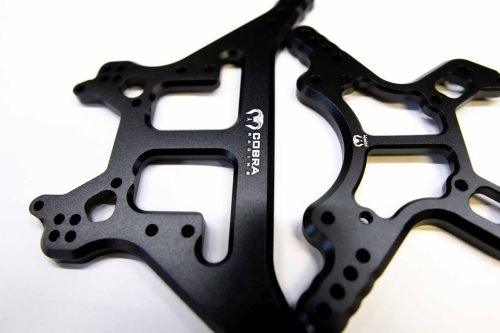 Black Aluminum Shock Towers for Arrma 6S BLX Front & Rear