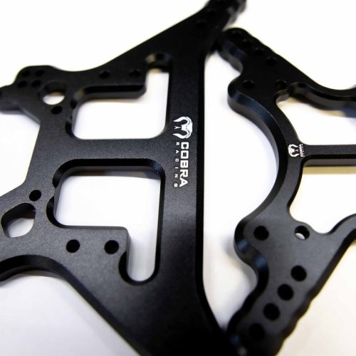 Black Aluminum Shock Towers for Arrma 6S BLX Front & Rear