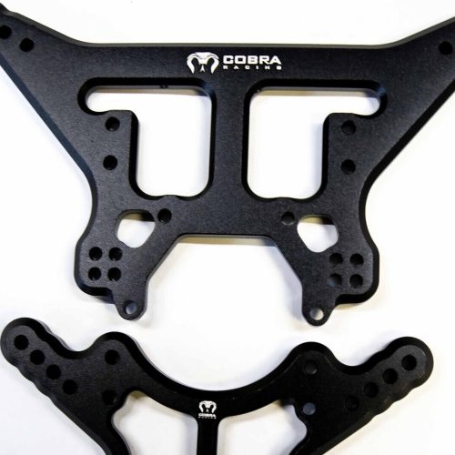 Black Aluminum Shock Towers for Arrma 6S BLX Front & Rear