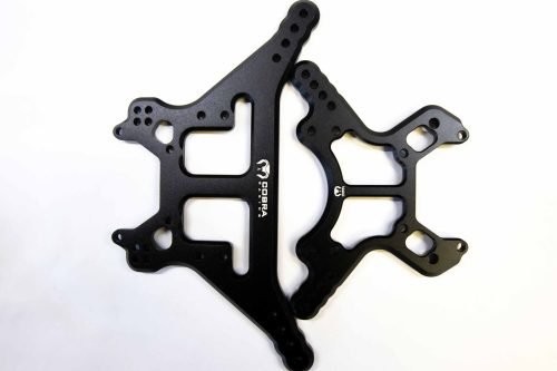 Black Aluminum Shock Towers for Arrma 6S BLX Front & Rear