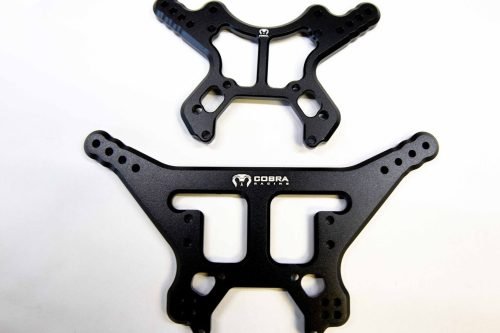 Black Aluminum Shock Towers for Arrma 6S BLX Front & Rear