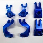 Navy Blue Aluminum Knuckle Set for Arrma Senton, Granite & More