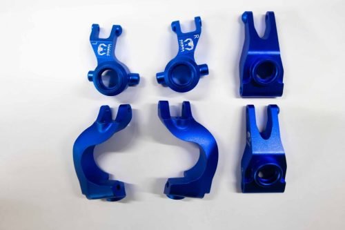 Navy Blue Aluminum Knuckle Set for Arrma Senton, Granite & More
