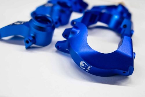 Navy Blue Aluminum Knuckle Set for Arrma Senton, Granite & More