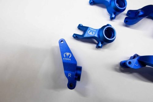 Navy Blue Aluminum Knuckle Set for Arrma Senton, Granite & More