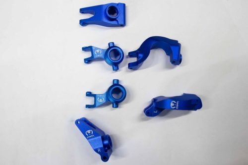 Navy Blue Aluminum Knuckle Set for Arrma Senton, Granite & More