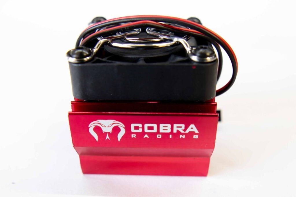 Cobra Racing's Red RC Motor Cooling Fan for Traxxas, Arrma & More