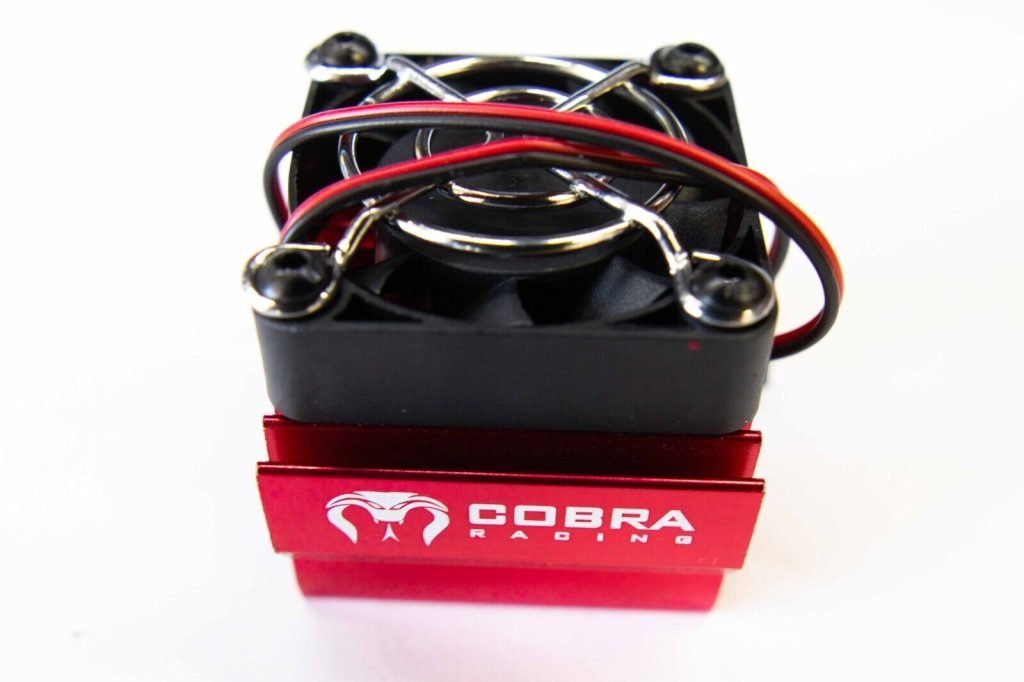 Cobra Racing's Red RC Motor Cooling Fan for Traxxas, Arrma & More