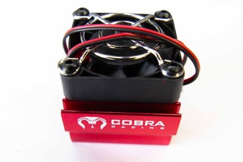 Cobra Racing's Red RC Motor Cooling Fan for Traxxas, Arrma & More