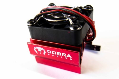 Cobra Racing's Red RC Motor Cooling Fan for Traxxas, Arrma & More